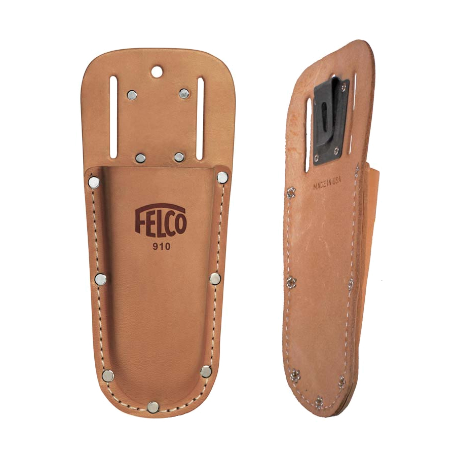 F910 Flat Holster with Belt Loops & Clip Felco - Pruners